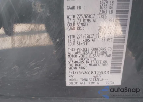 2016 Nissan Rogue S/Sl/Sv z USA, uszkodzony, nr VIN 5N1AT2MV8GC812633